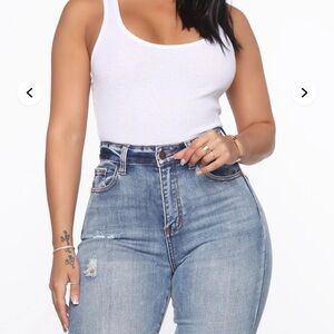 Fashion Nova Classic White Tank Top